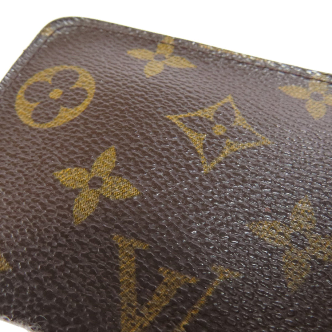LOUIS VUITTON Long Wallet Purse M61727 Monogram canvas Brown Porto Monezup Women Used Authentic