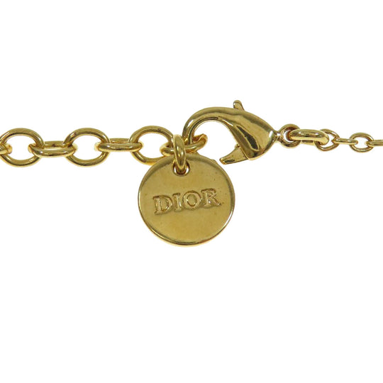Christian Dior Necklace Gold Plated gold 2 piece set with bracelet Women Used Authentic