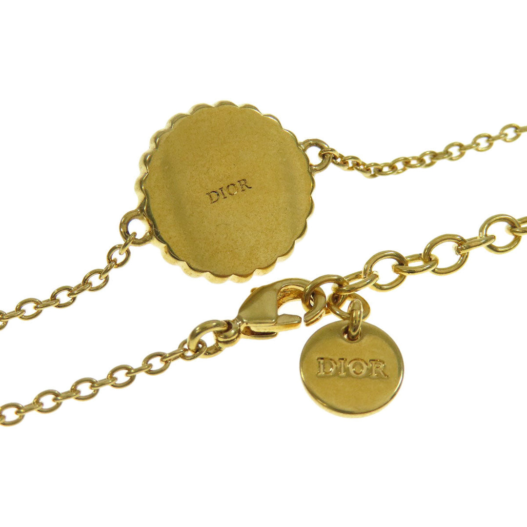 Christian Dior Necklace Gold Plated gold 2 piece set with bracelet Women Used Authentic