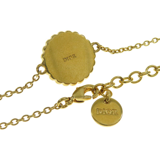 Christian Dior Necklace Gold Plated gold 2 piece set with bracelet Women Used Authentic