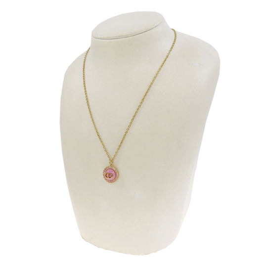 Christian Dior Necklace Gold Plated gold 2 piece set with bracelet Women Used Authentic