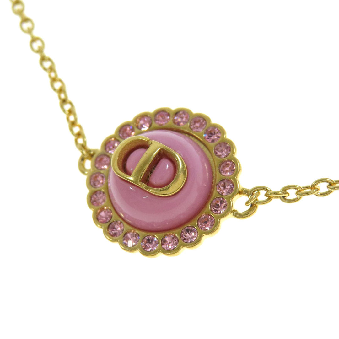 Christian Dior Necklace Gold Plated gold 2 piece set with bracelet Women Used Authentic