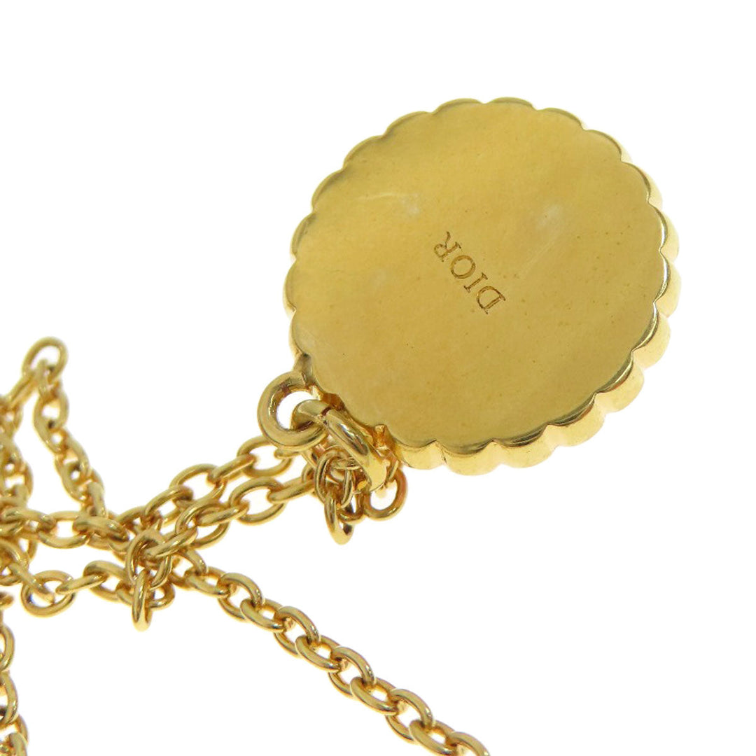 Christian Dior Necklace Gold Plated gold 2 piece set with bracelet Women Used Authentic