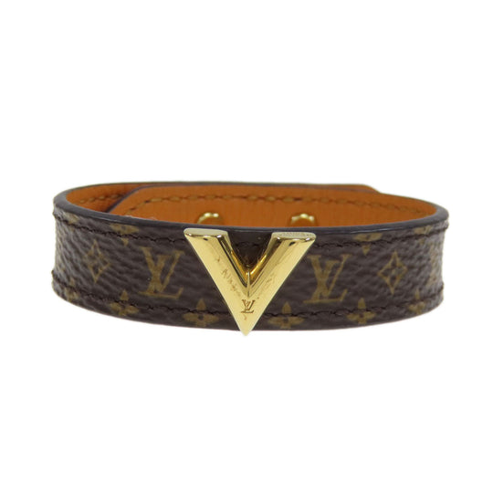 LOUIS VUITTON bracelet M6042 Monogram canvas Brown Essential V Women Used Authentic