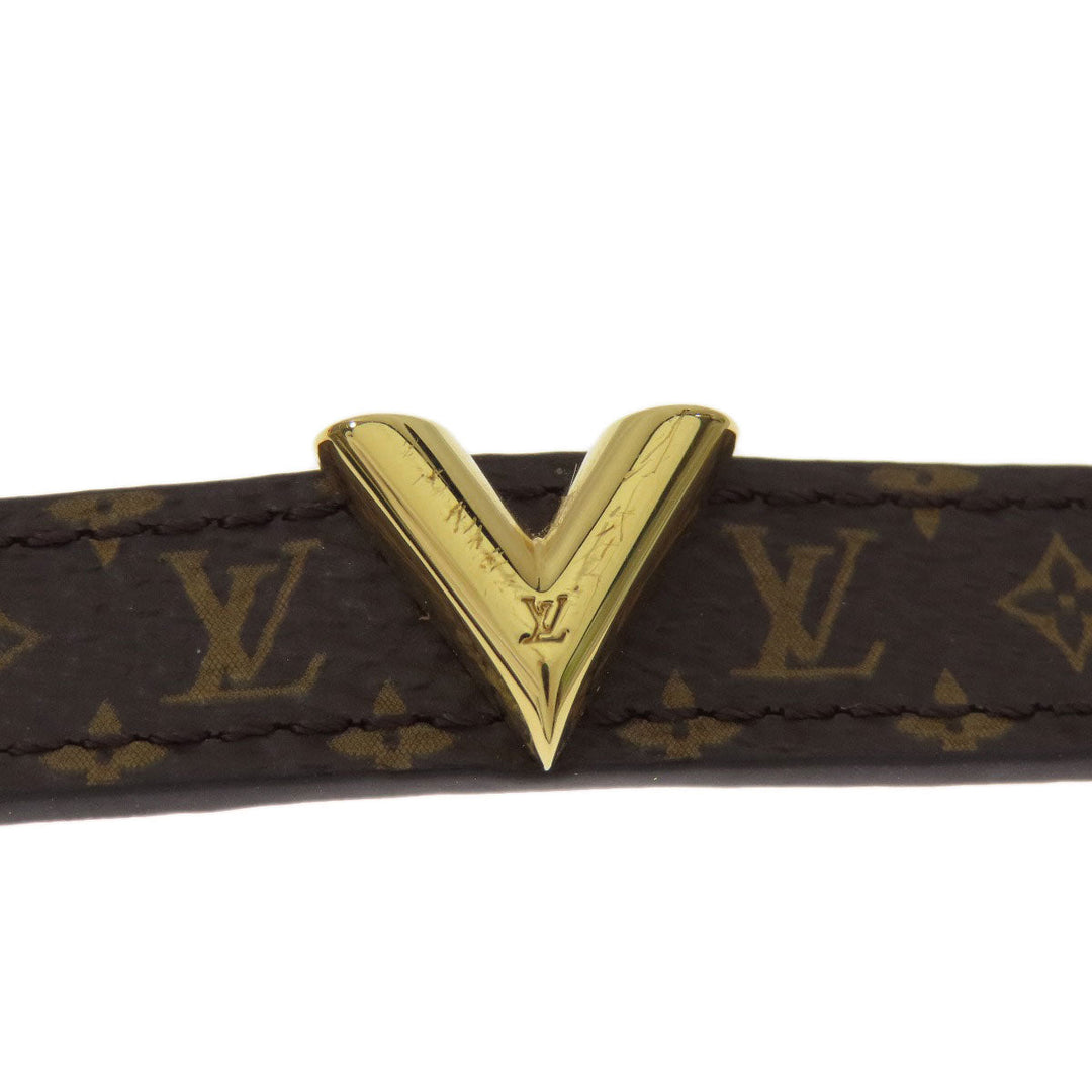 LOUIS VUITTON bracelet M6042 Monogram canvas Brown Essential V Women Used Authentic