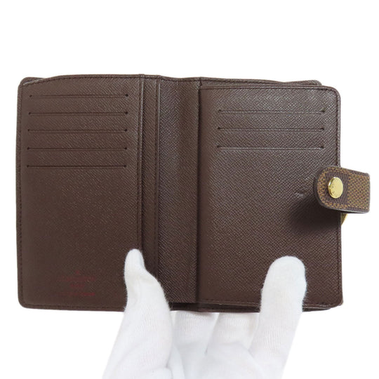 LOUIS VUITTON Bifold Wallet N61674 Damier canvas Brown Portefeuille Vienova