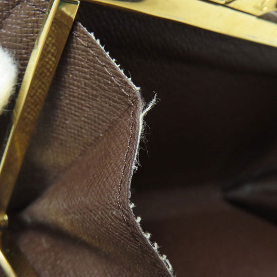 LOUIS VUITTON Bifold Wallet N61674 Damier canvas Brown Portefeuille Vienova