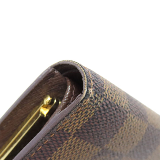 LOUIS VUITTON Bifold Wallet N61674 Damier canvas Brown Portefeuille Vienova