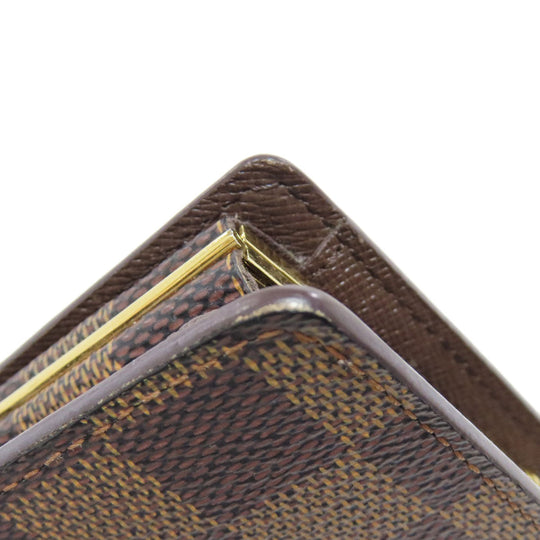 LOUIS VUITTON Bifold Wallet N61674 Damier canvas Brown Portefeuille Vienova