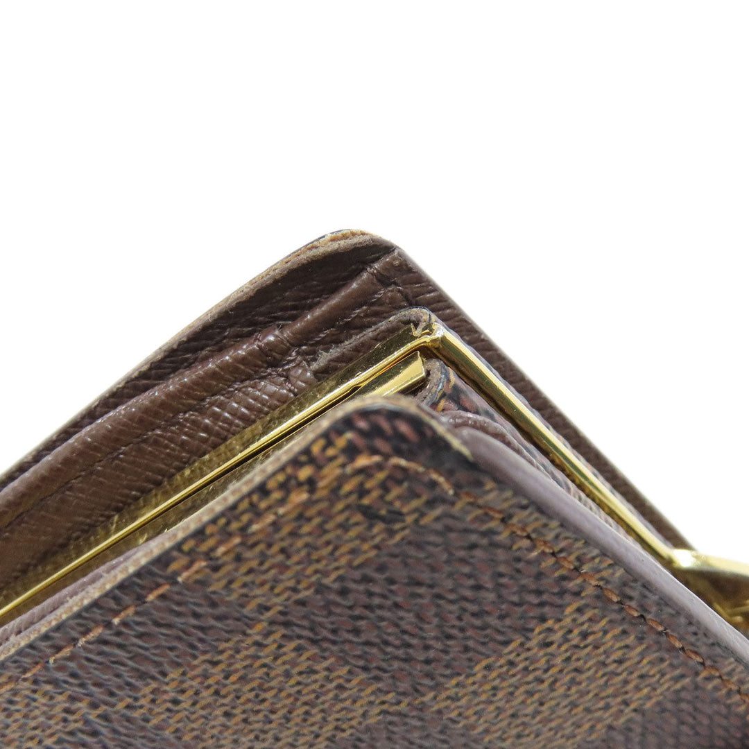 LOUIS VUITTON Bifold Wallet N61674 Damier canvas Brown Portefeuille Vienova