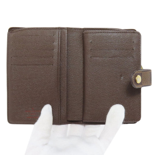 LOUIS VUITTON Bifold Wallet N61674 Damier canvas Brown Portefeuille Vienova