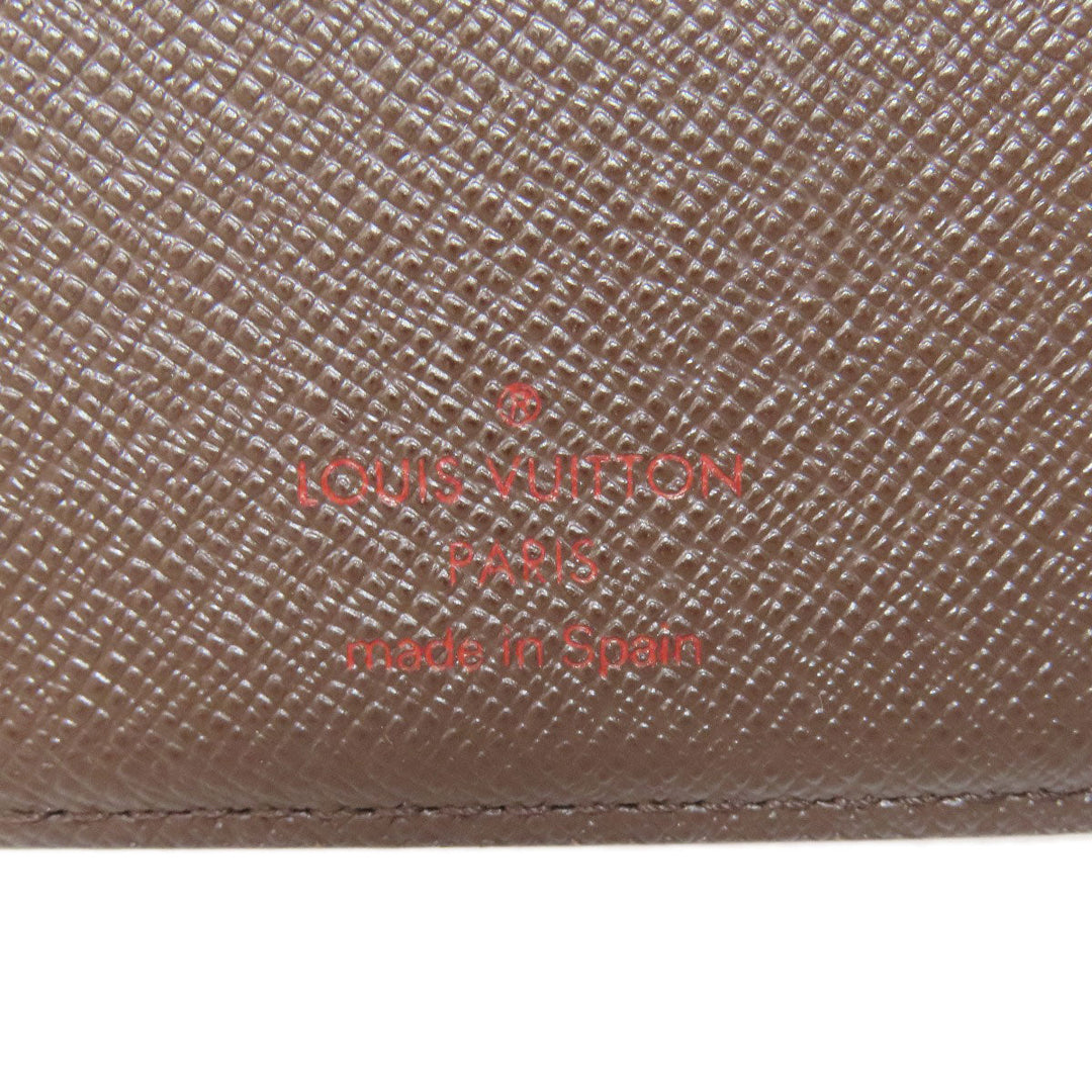 LOUIS VUITTON Bifold Wallet N61674 Damier canvas Brown Portefeuille Vienova