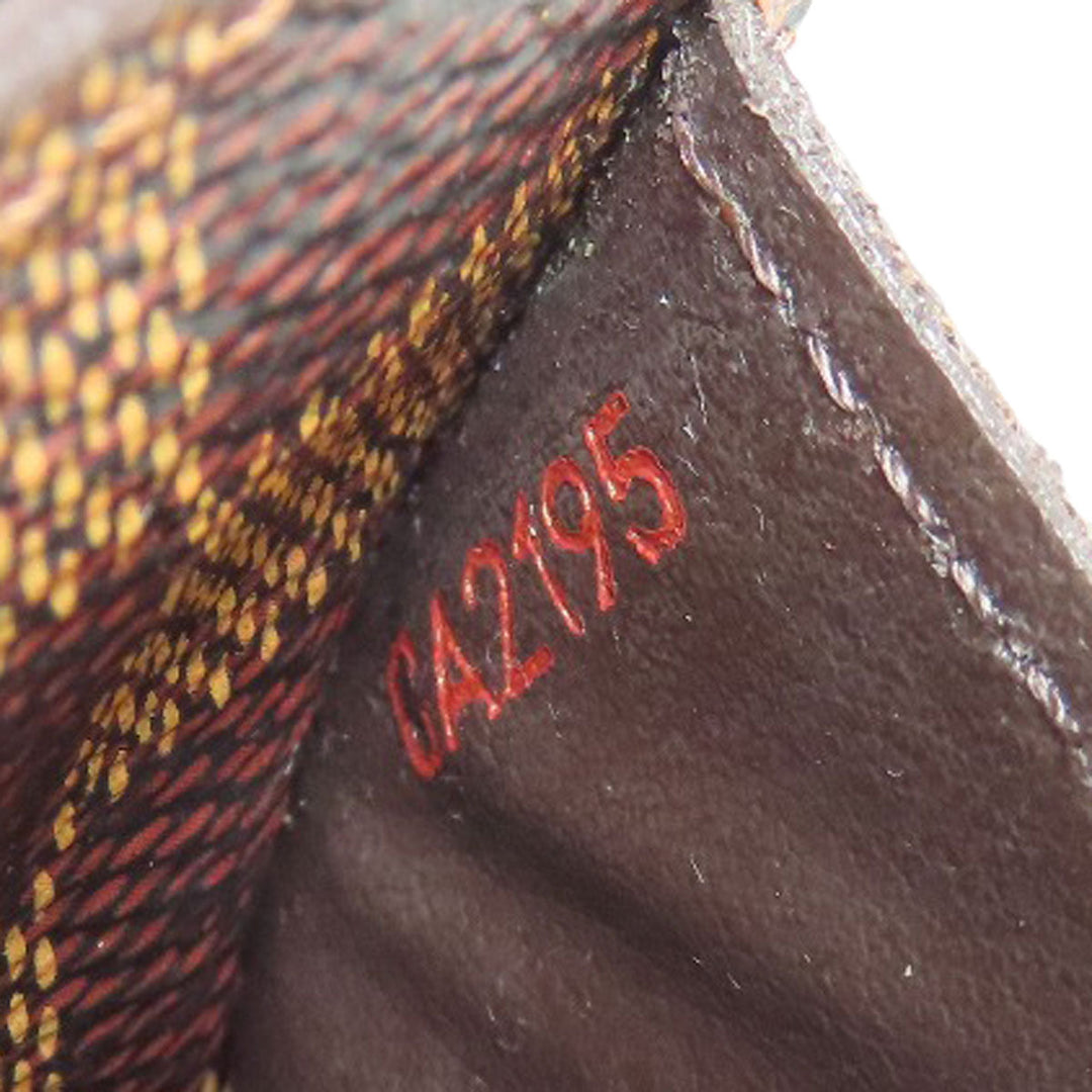 LOUIS VUITTON Long Wallet Purse N63209 Damier canvas Brown Portefeuille Sara