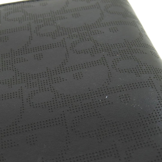 Christian Dior Long Wallet Purse Calfskin black Oblique Galaxy mens Used Authentic