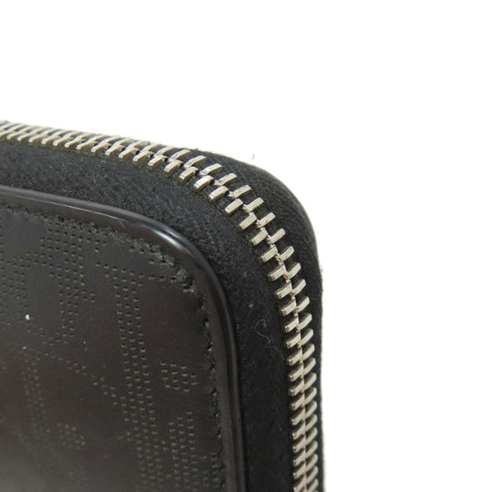 Christian Dior Long Wallet Purse Calfskin black Oblique Galaxy mens Used Authentic