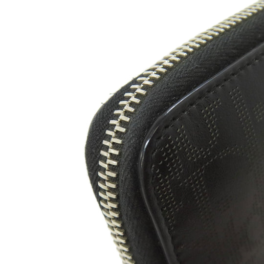 Christian Dior Long Wallet Purse Calfskin black Oblique Galaxy mens Used Authentic