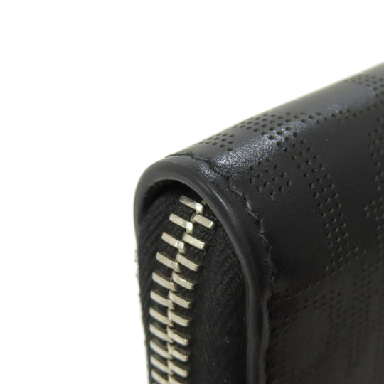 Christian Dior Long Wallet Purse Calfskin black Oblique Galaxy mens Used Authentic