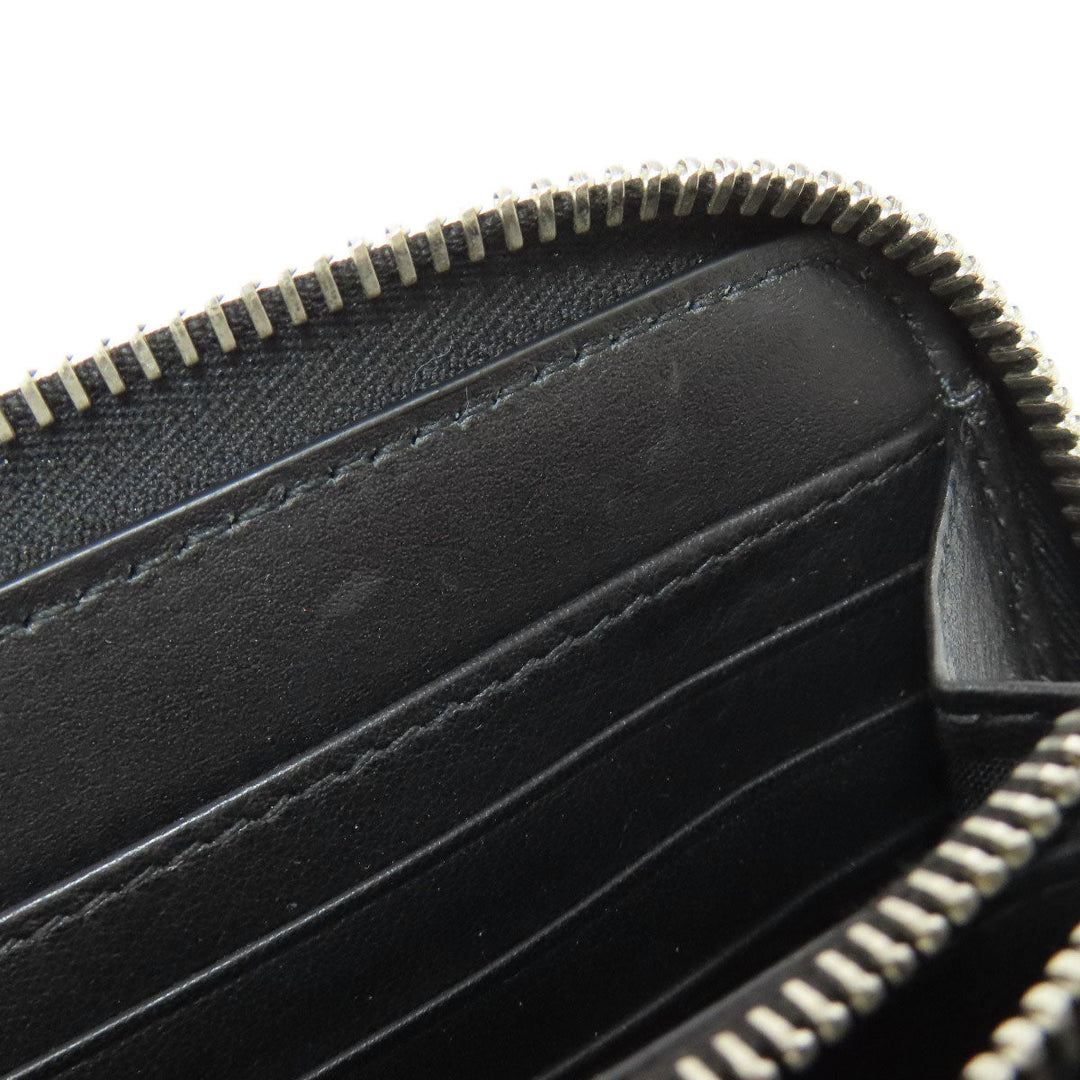 Christian Dior Long Wallet Purse Calfskin black Oblique Galaxy mens Used Authentic
