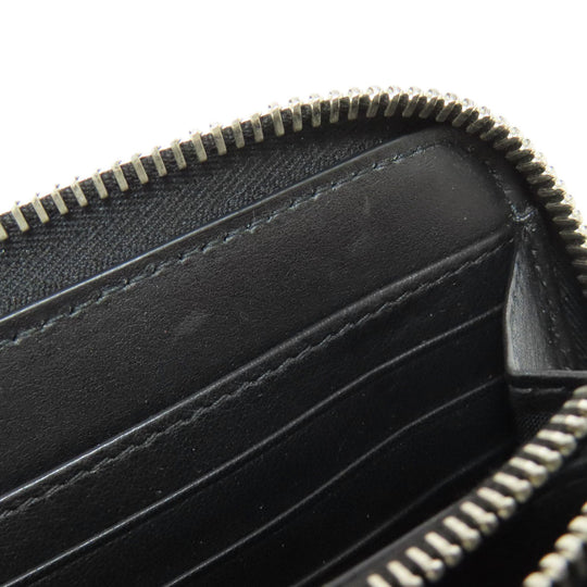 Christian Dior Long Wallet Purse Calfskin black Oblique Galaxy mens Used Authentic