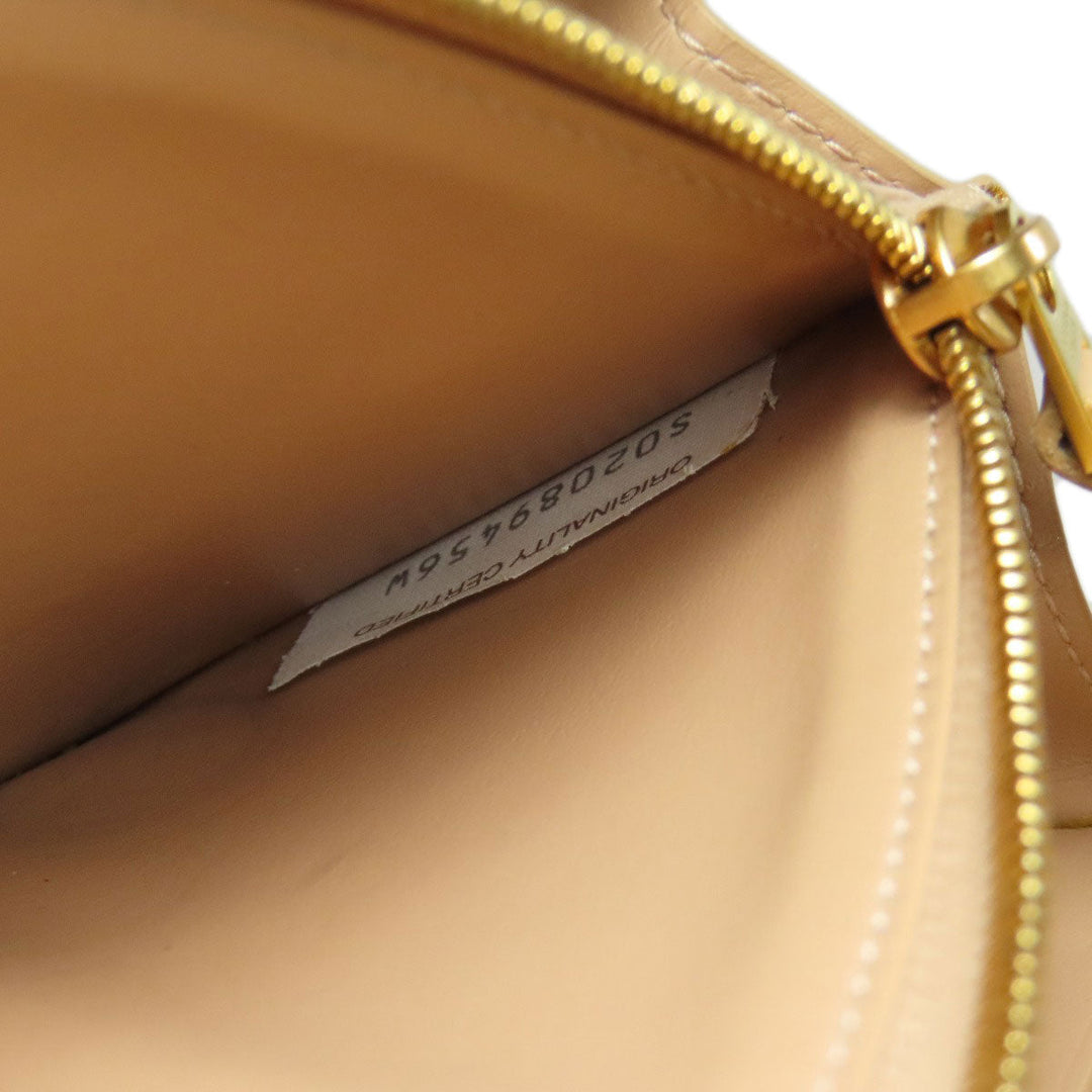 BOTTEGAVENETA Long Wallet Purse leather beige INTRECCIATO Women Used Authentic