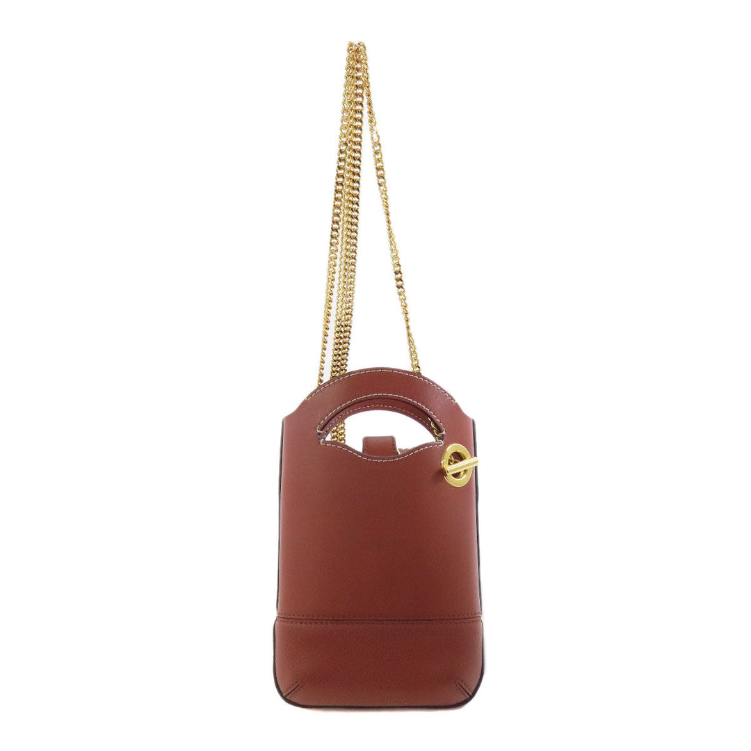 Chloe Shoulder Bag leather Brown Walden Women Used Authentic