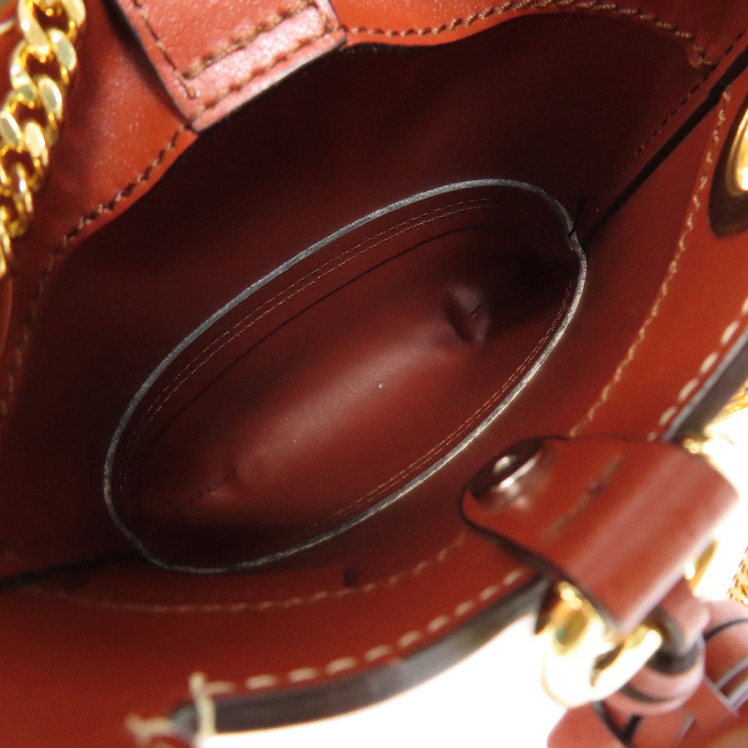 Chloe Shoulder Bag leather Brown Walden Women Used Authentic