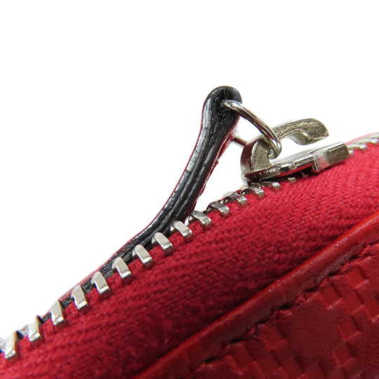 GUCCI Long Wallet Purse 307990 leather Red Diamante Women Used Authentic