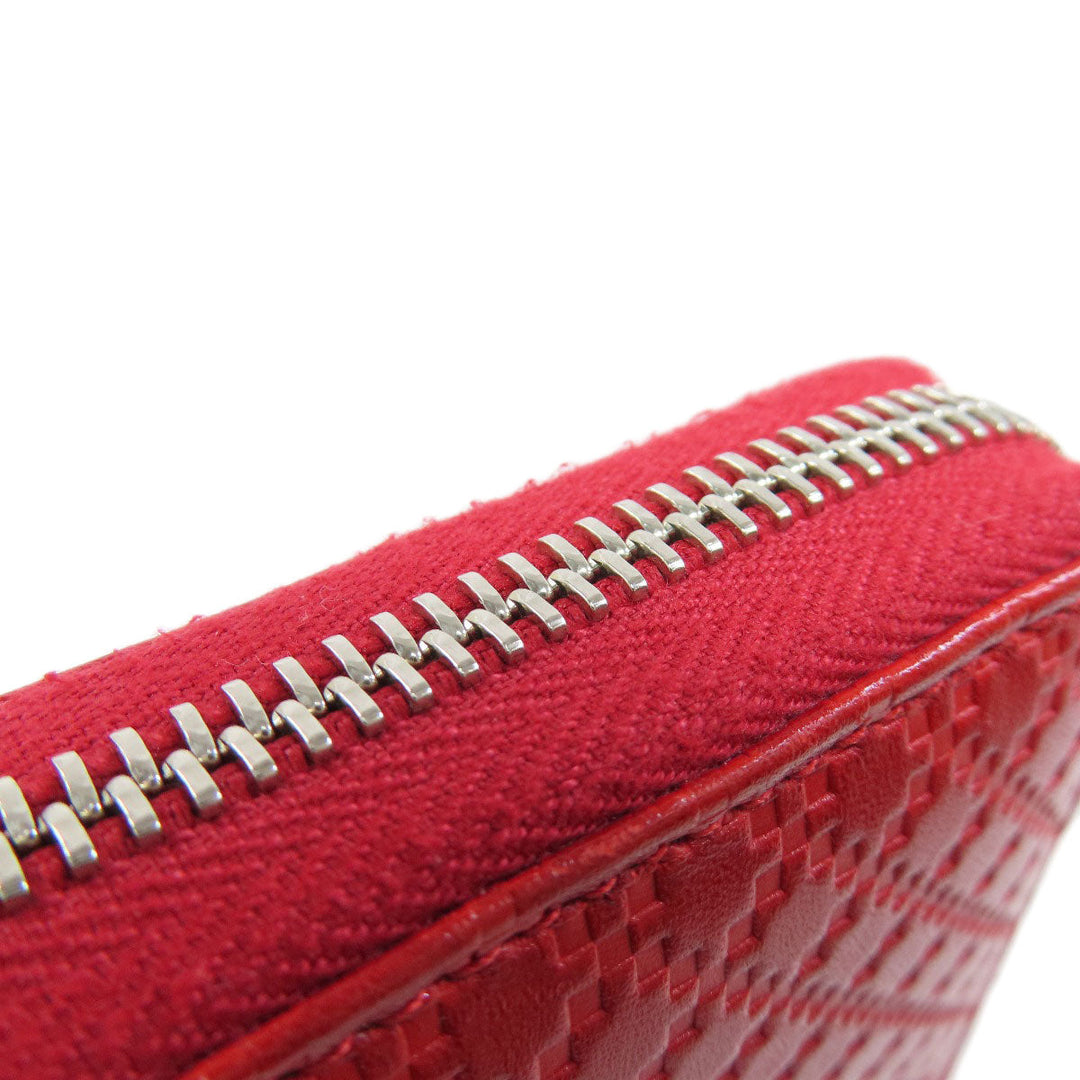 GUCCI Long Wallet Purse 307990 leather Red Diamante Women Used Authentic