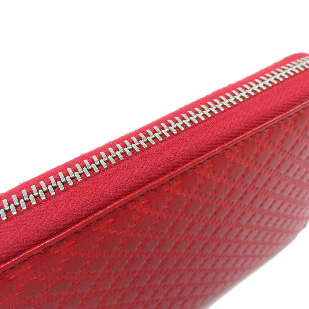 GUCCI Long Wallet Purse 307990 leather Red Diamante Women Used Authentic