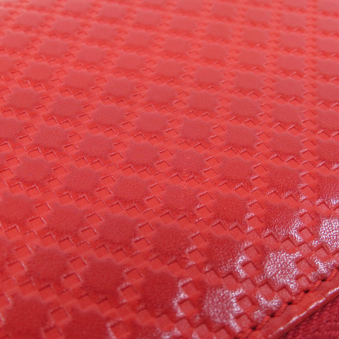 GUCCI Long Wallet Purse 307990 leather Red Diamante Women Used Authentic