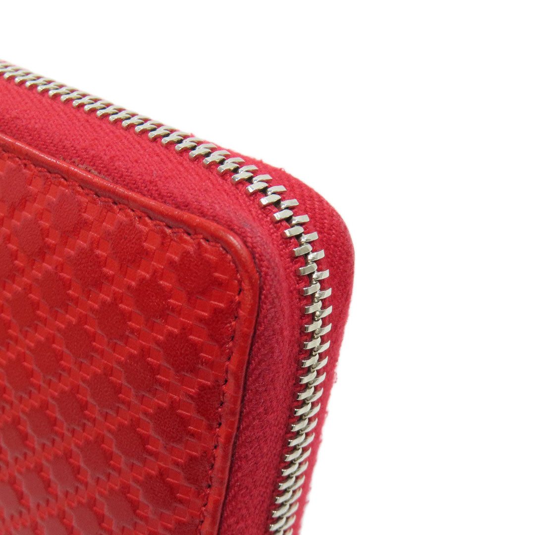 GUCCI Long Wallet Purse 307990 leather Red Diamante Women Used Authentic