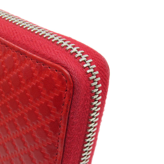 GUCCI Long Wallet Purse 307990 leather Red Diamante Women Used Authentic