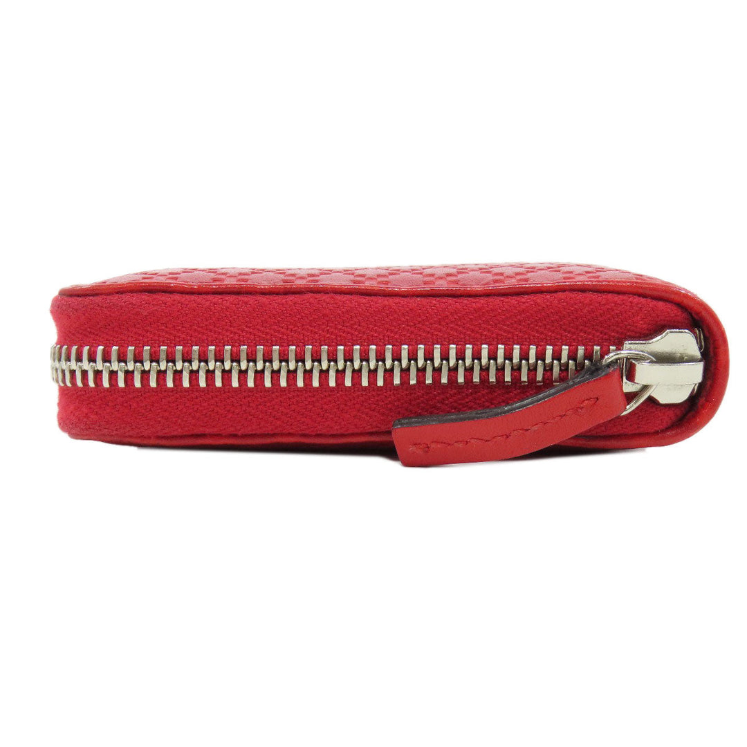 GUCCI Long Wallet Purse 307990 leather Red Diamante Women Used Authentic