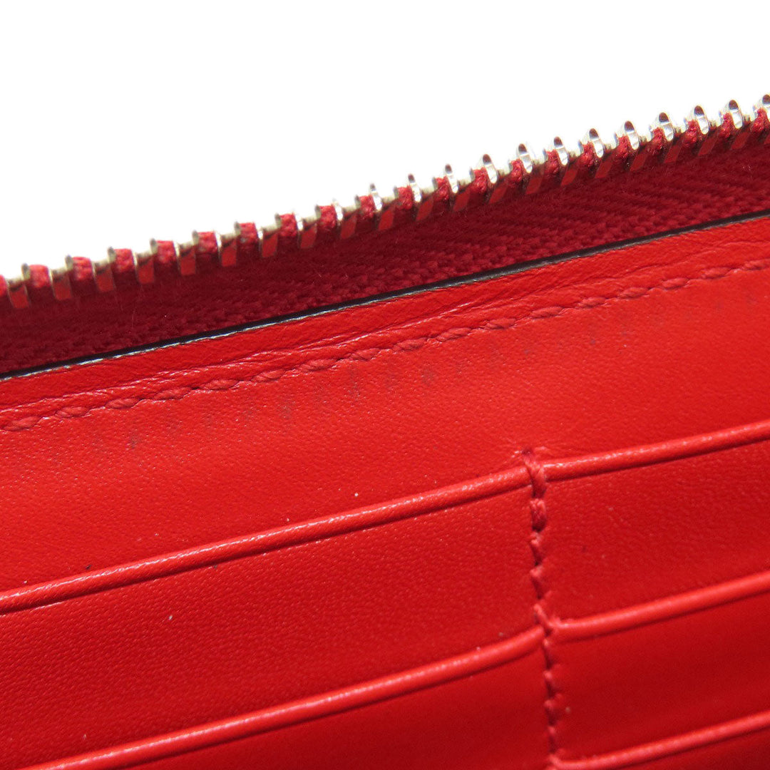 GUCCI Long Wallet Purse 307990 leather Red Diamante Women Used Authentic
