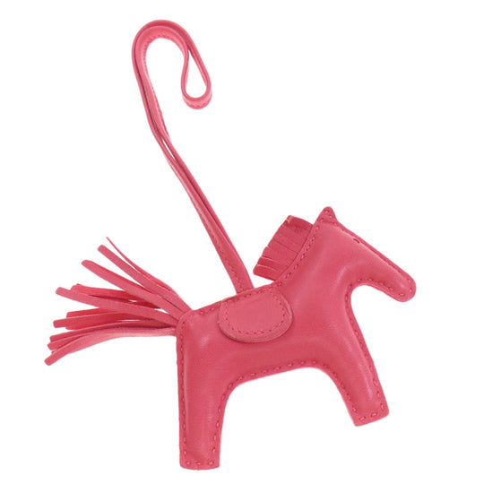 HERMES key ring Anemiro pink Rodeo Charm PM Women Used Authentic
