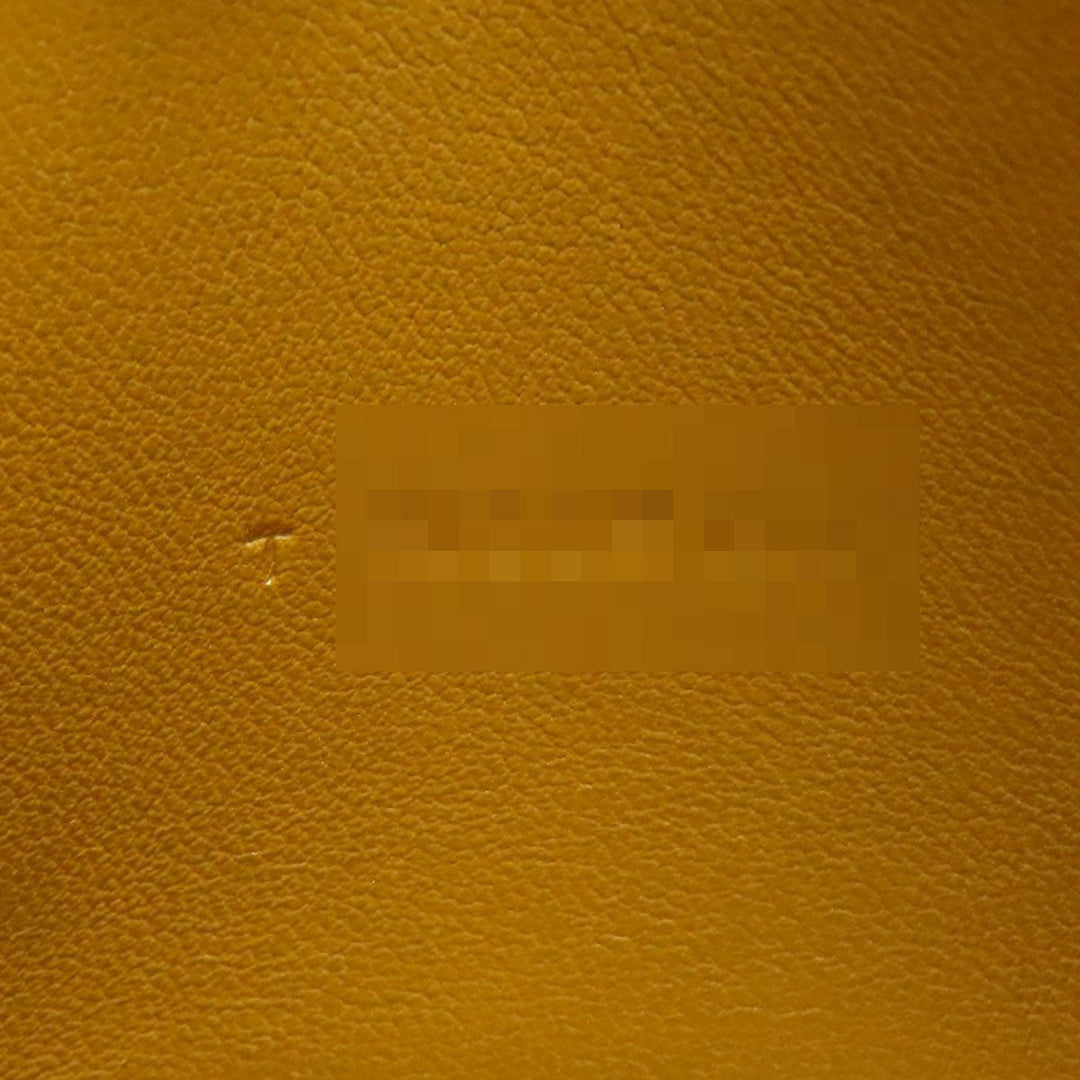 HERMES Long Wallet Purse Taurillon Clemence Brown Dogon Long SilverMetal Women Used Authentic