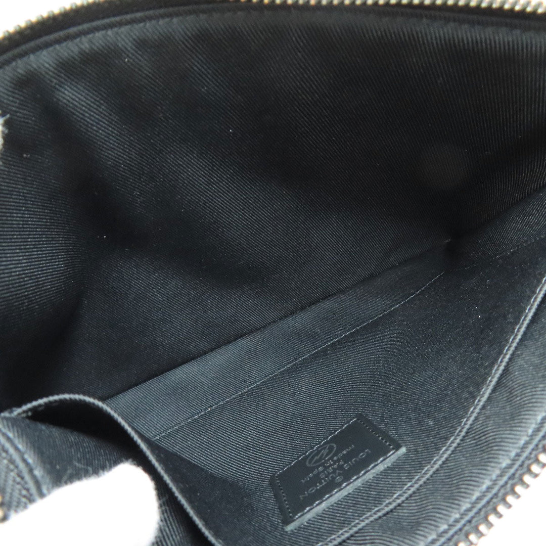 LOUIS VUITTON iPad case M64449 Monogram canvas black Fragment collaboration Women Used Authentic