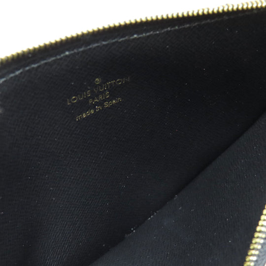 LOUIS VUITTON Long Wallet Purse M80390 Monogram reverse Brown Slim purse Women Used Authentic