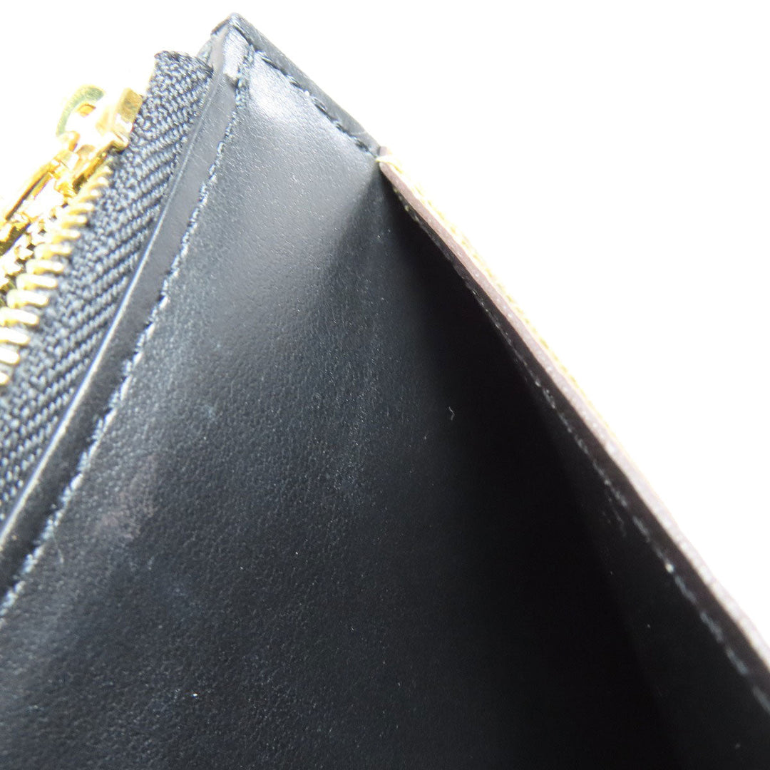 LOUIS VUITTON Long Wallet Purse M80390 Monogram reverse Brown Slim purse Women Used Authentic