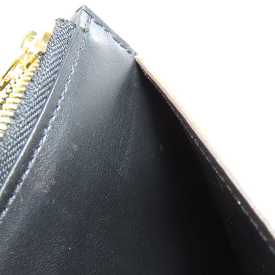 LOUIS VUITTON Long Wallet Purse M80390 Monogram reverse Brown Slim purse Women Used Authentic