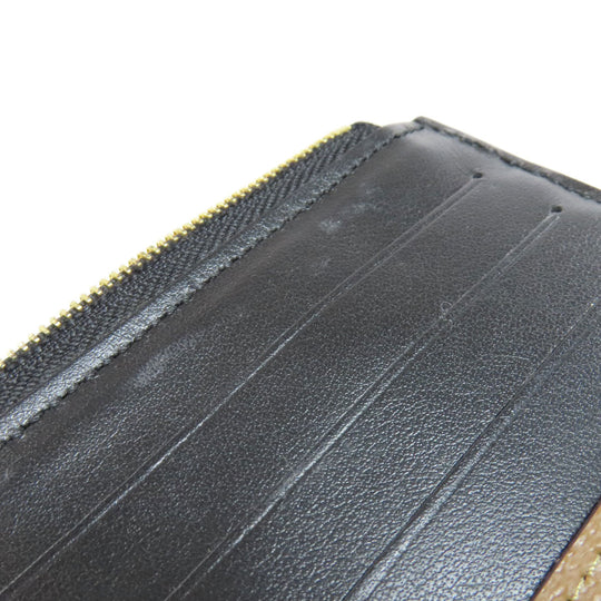 LOUIS VUITTON Long Wallet Purse M80390 Monogram reverse Brown Slim purse Women Used Authentic