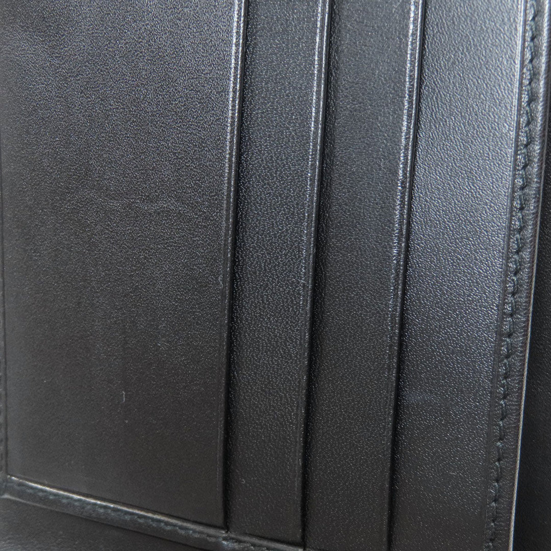 Dunhill Bifold Wallet leather black logo mens Used Authentic