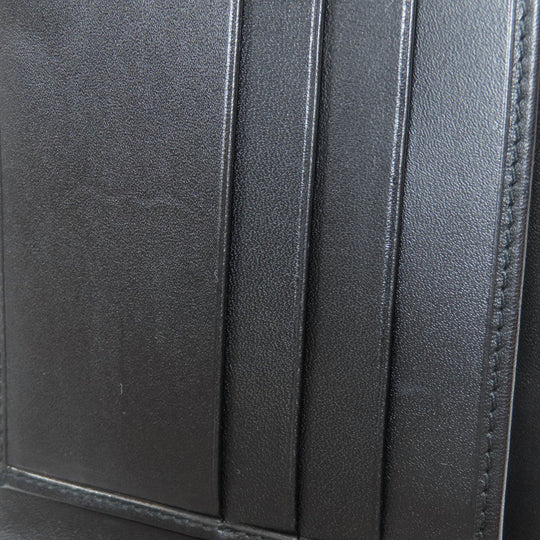 Dunhill Bifold Wallet leather black logo mens Used Authentic