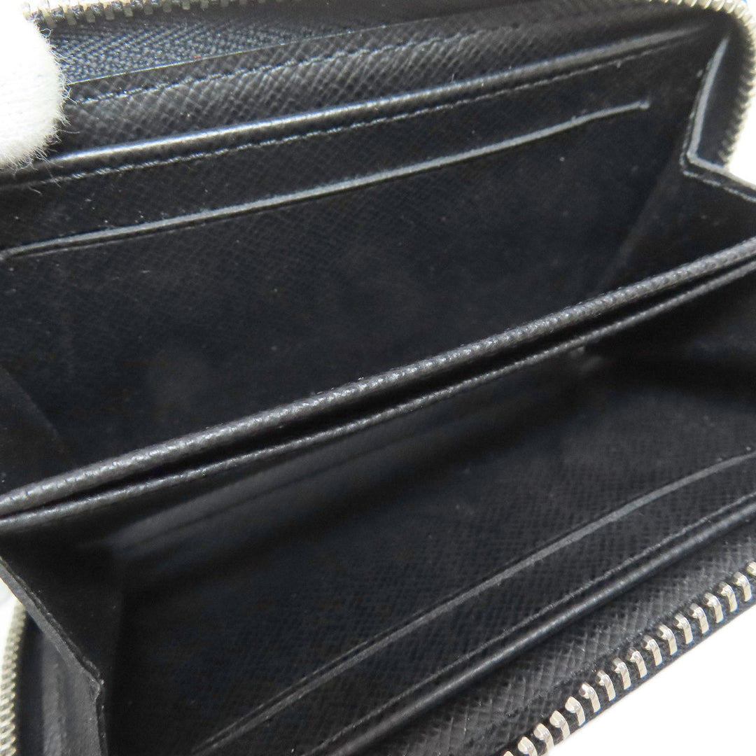 LOUIS VUITTON Coin case N63076 Damier canvas black Zippy coin purse mens Used Authentic