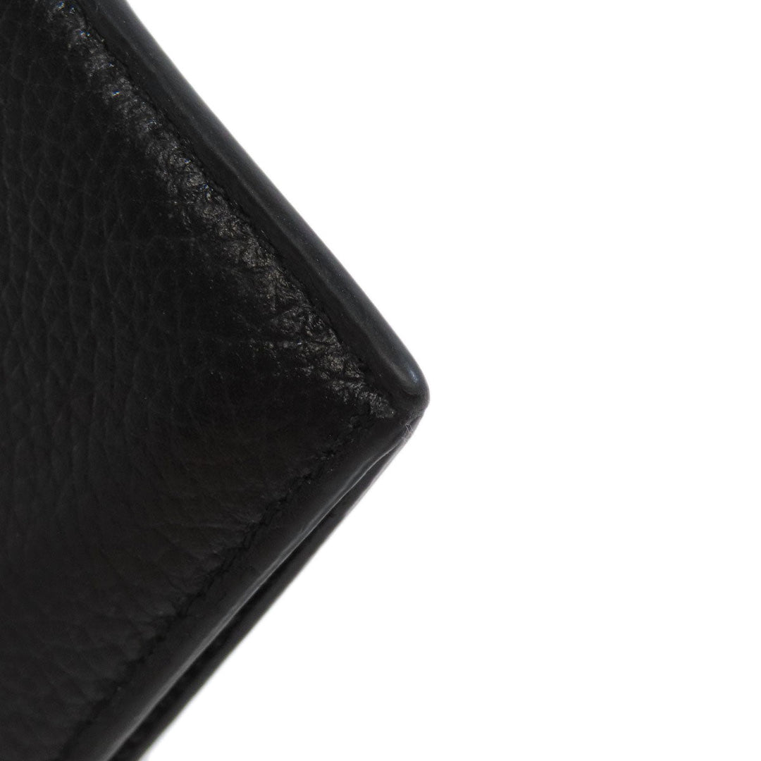 BALENCIAGA Coin case 640535 leather black logo