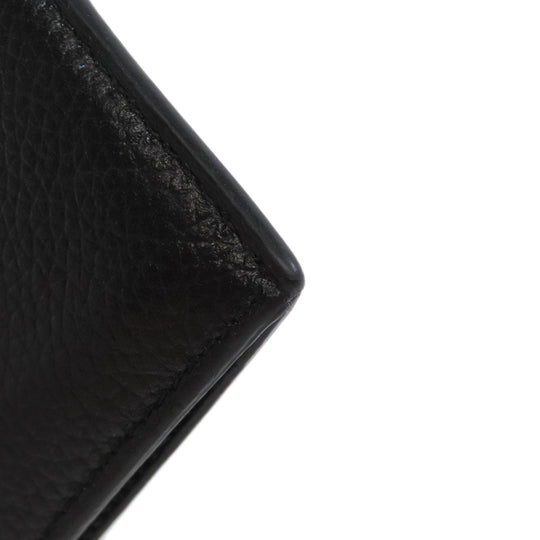 BALENCIAGA Coin case 640535 leather black logo