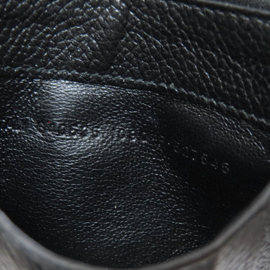 BALENCIAGA Coin case 640535 leather black logo