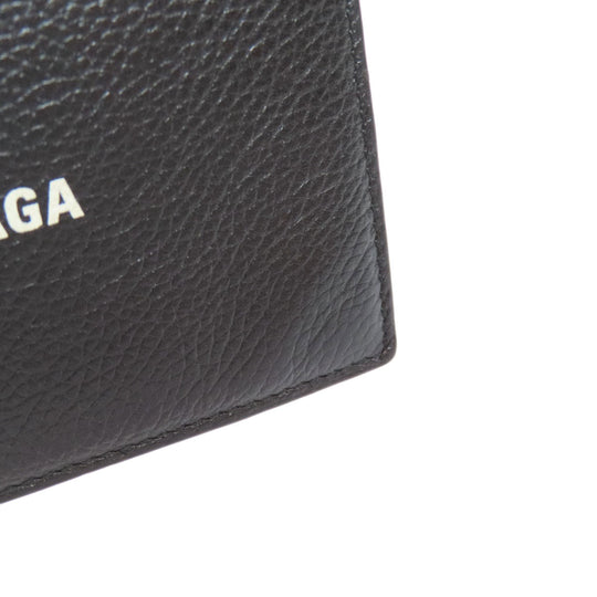 BALENCIAGA Coin case 640535 leather black logo