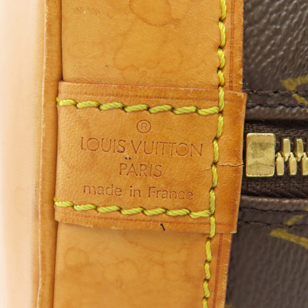 LOUIS VUITTON Handbag M51130 Monogram canvas Brown Alma Women Used Authentic