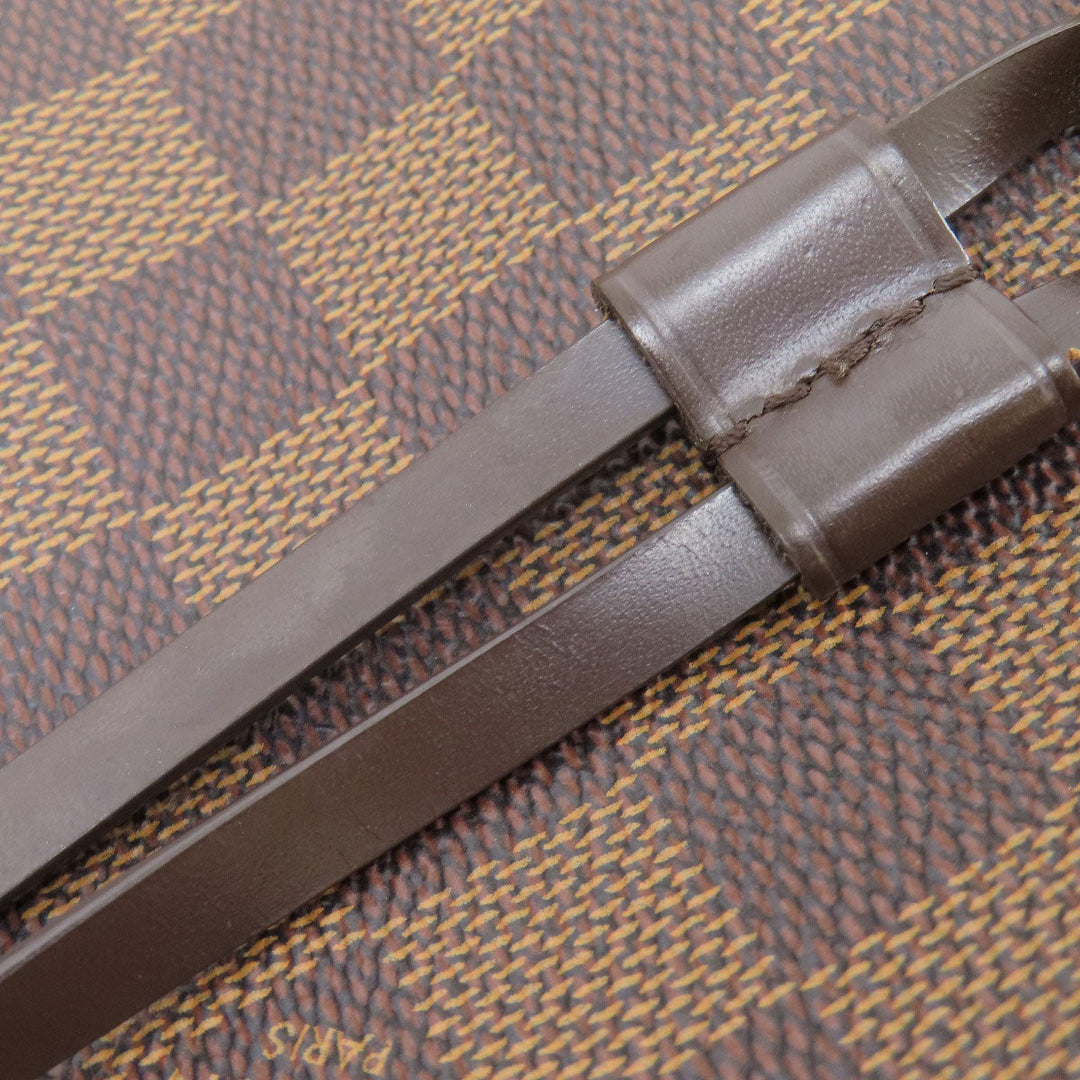 LOUIS VUITTON Tote Bag N51105 Damier canvas Brown Neverfull MM Old Women Used Authentic